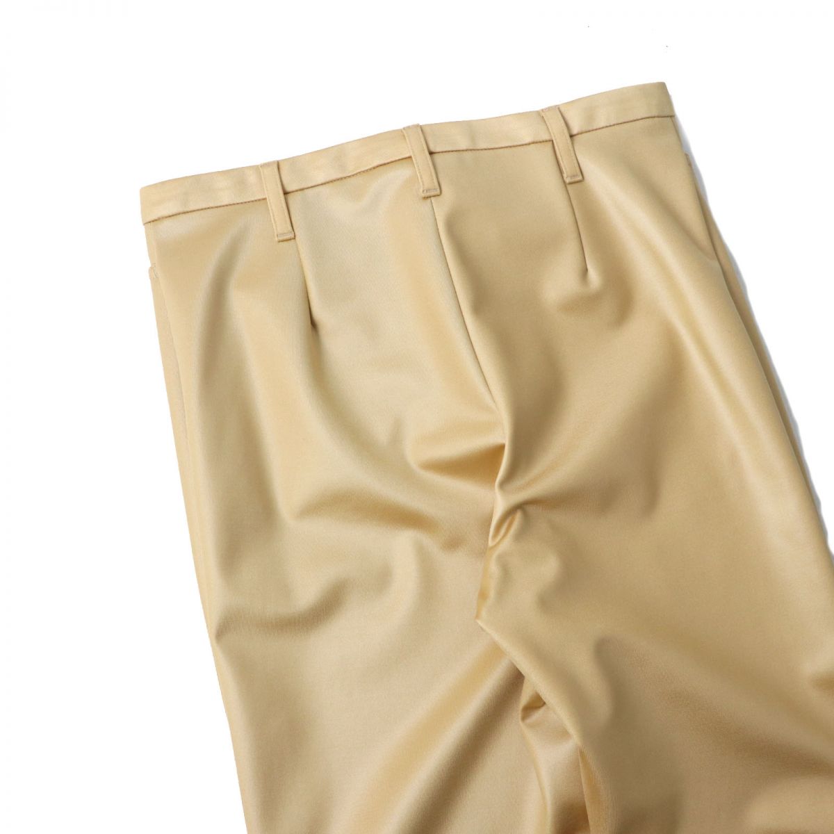 Balenciaga Glossy Slim Slit Pants Gold 36