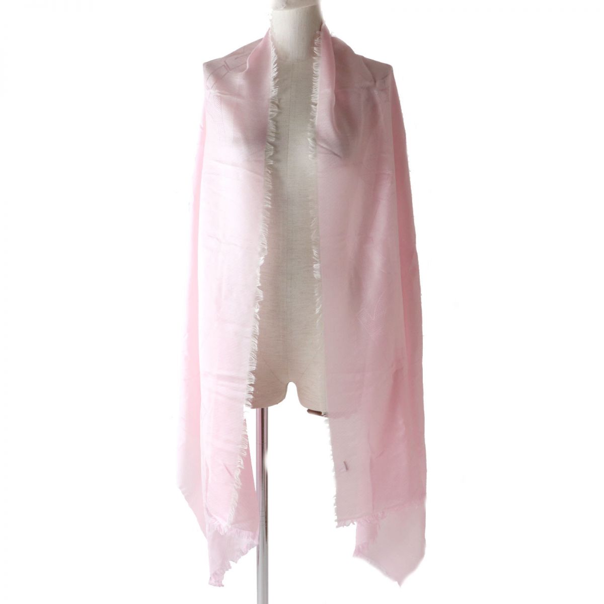 Salvatore Ferragamo Gancini Silk Cashmere Shawl