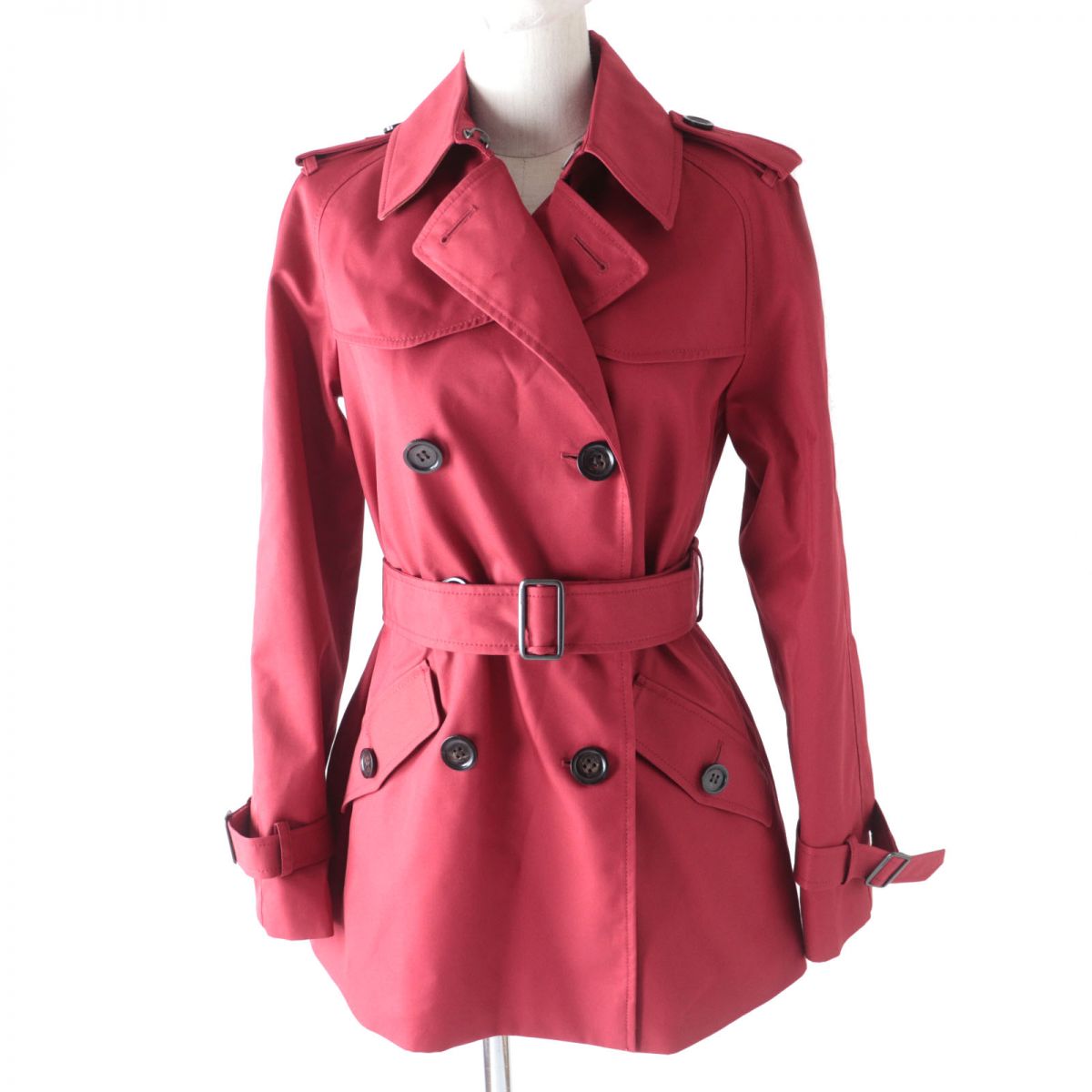 Coach Women's Red Trench Coat XS