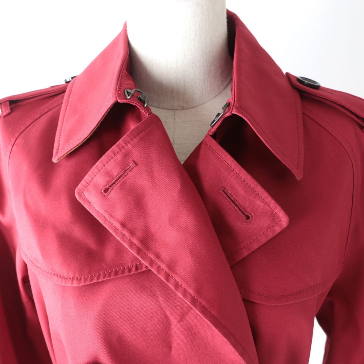 Coach Women's Red Trench Coat XS