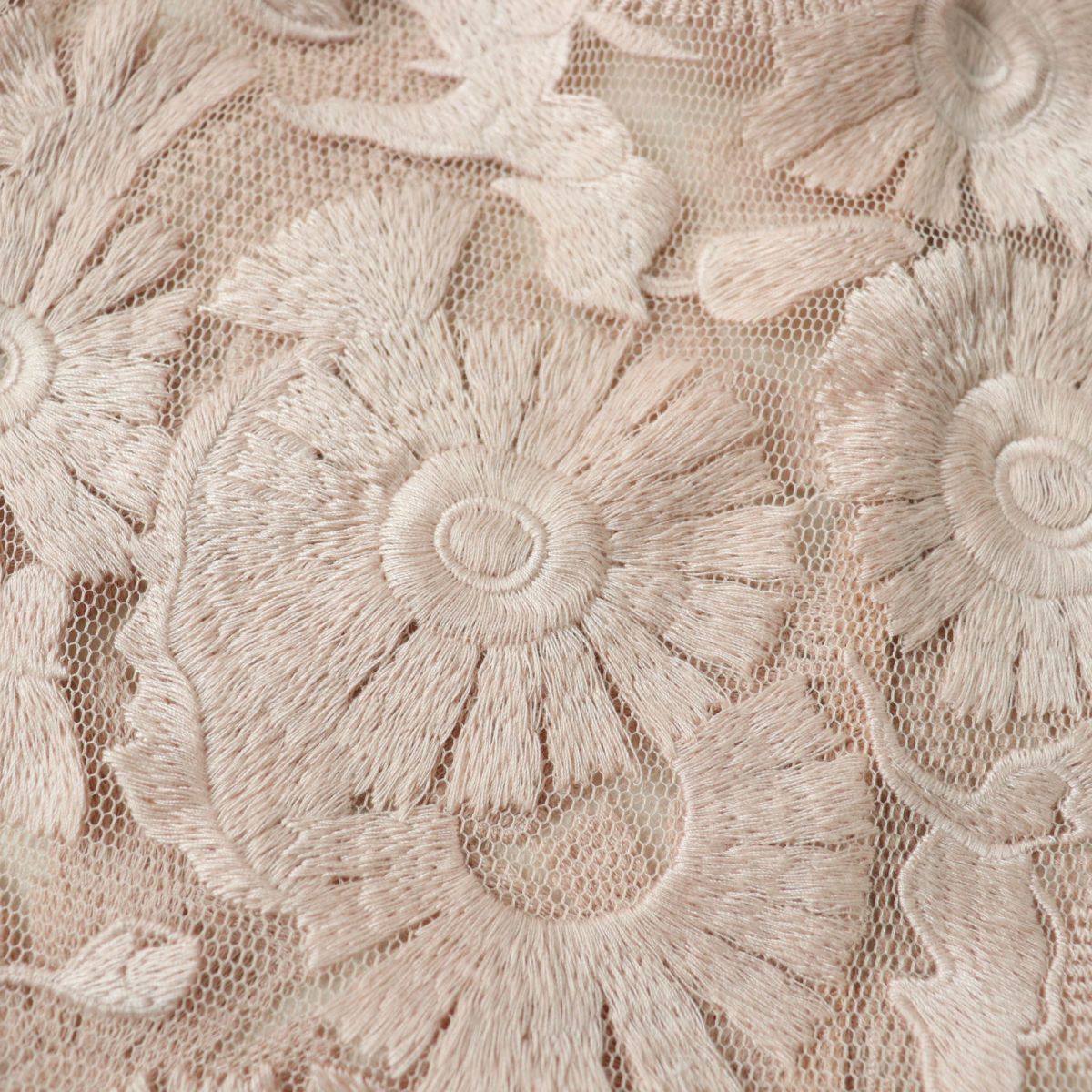 RED VALENTINO Floral Lace Dress, Pink Beige