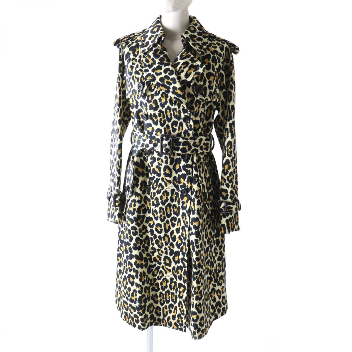 MARC JACOBS Women's Leopard Trench Coat XS