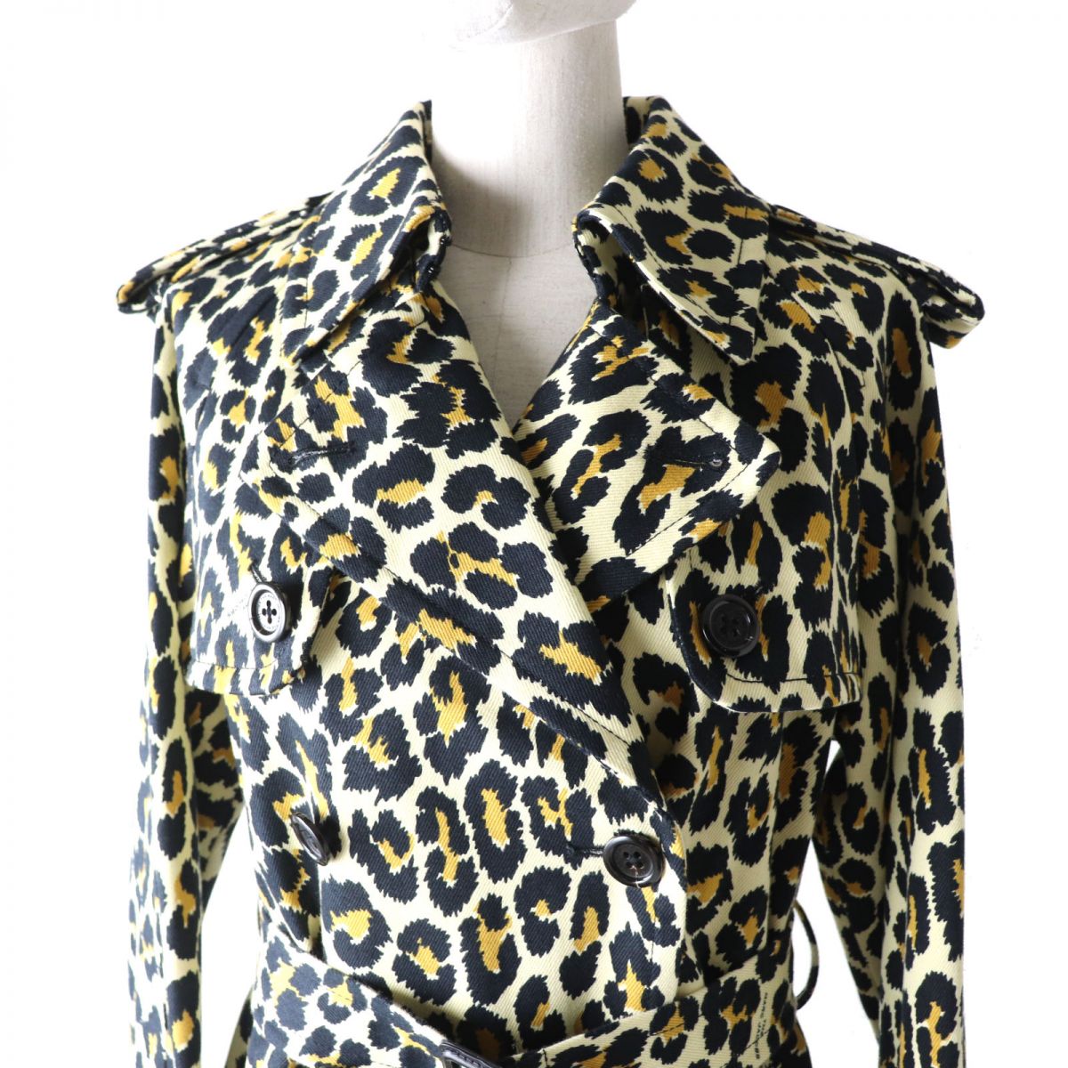 MARC JACOBS Women's Leopard Trench Coat XS