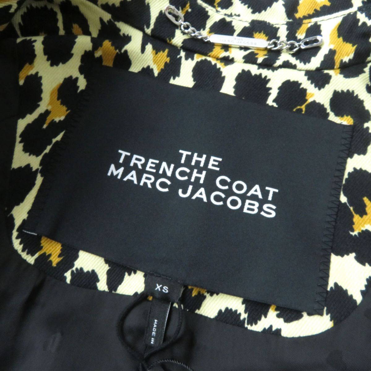 MARC JACOBS Women's Leopard Trench Coat XS