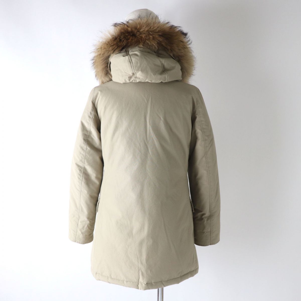 WOOLRICH Arctic Parka Fur Hooded Down Coat XXS