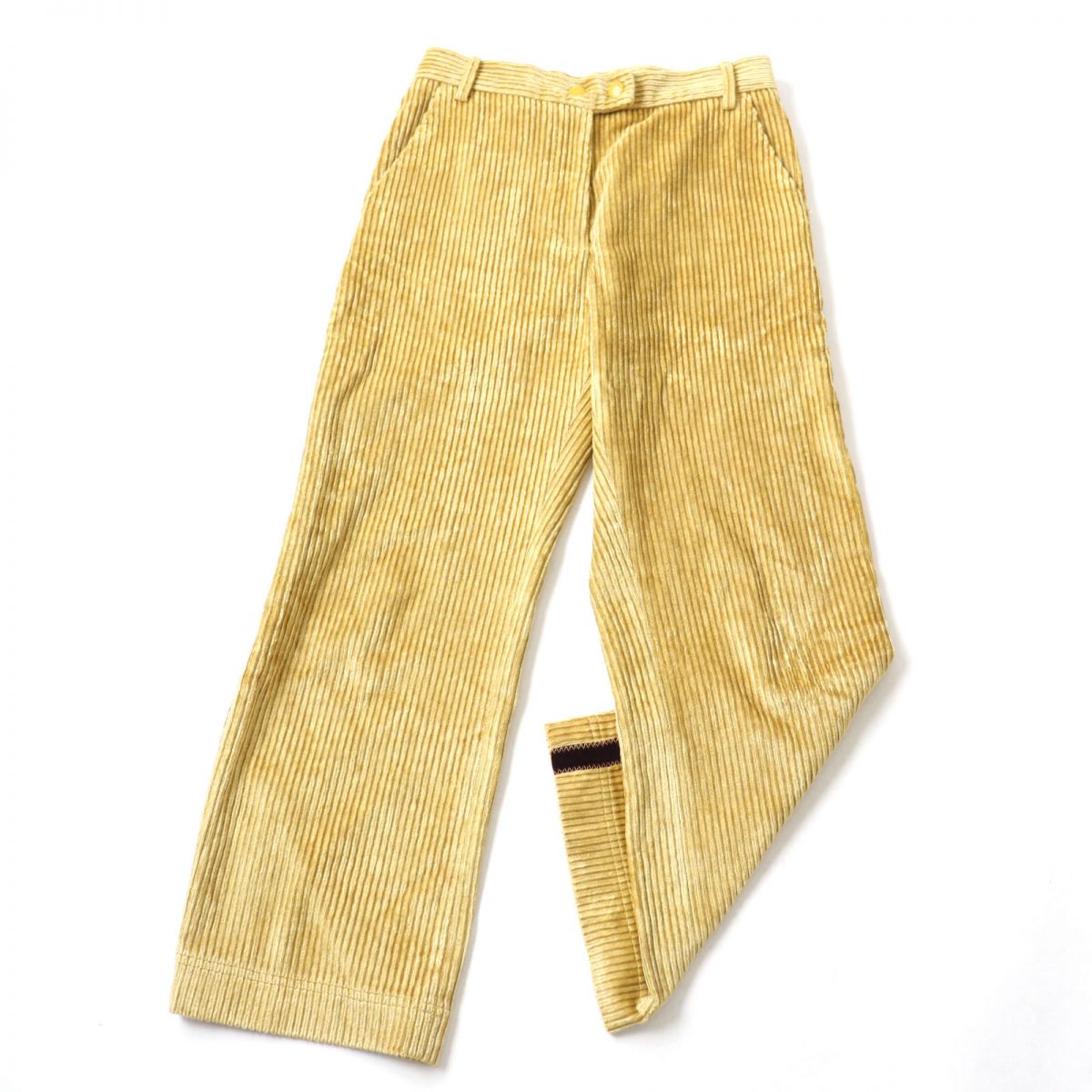 Moncler Corduroy Pants Yellow Bordeaux 42