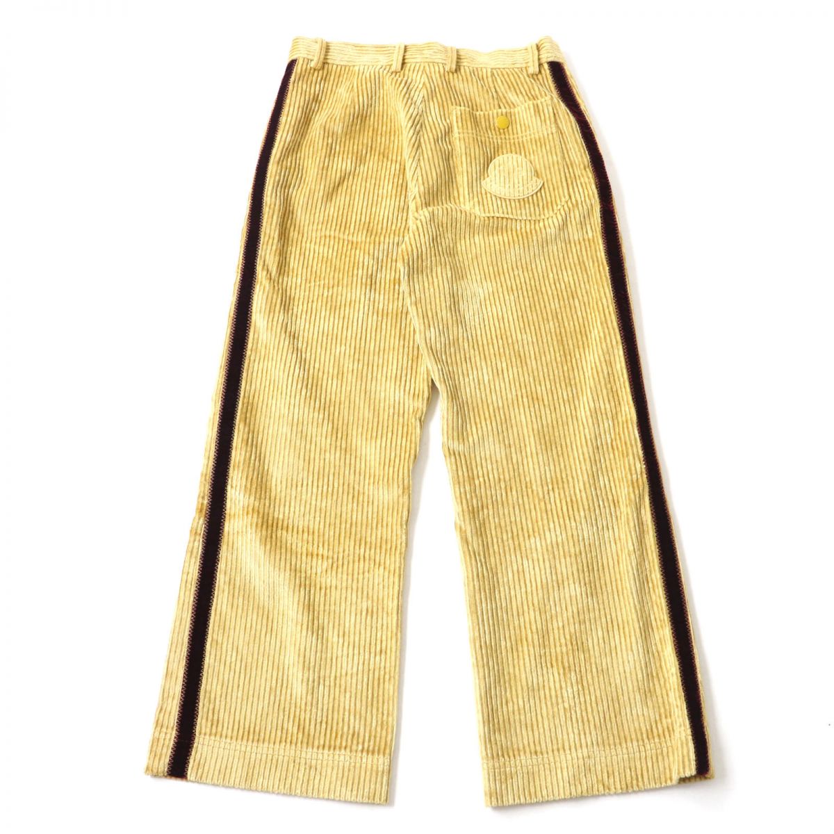 Moncler Corduroy Pants Yellow Bordeaux 42