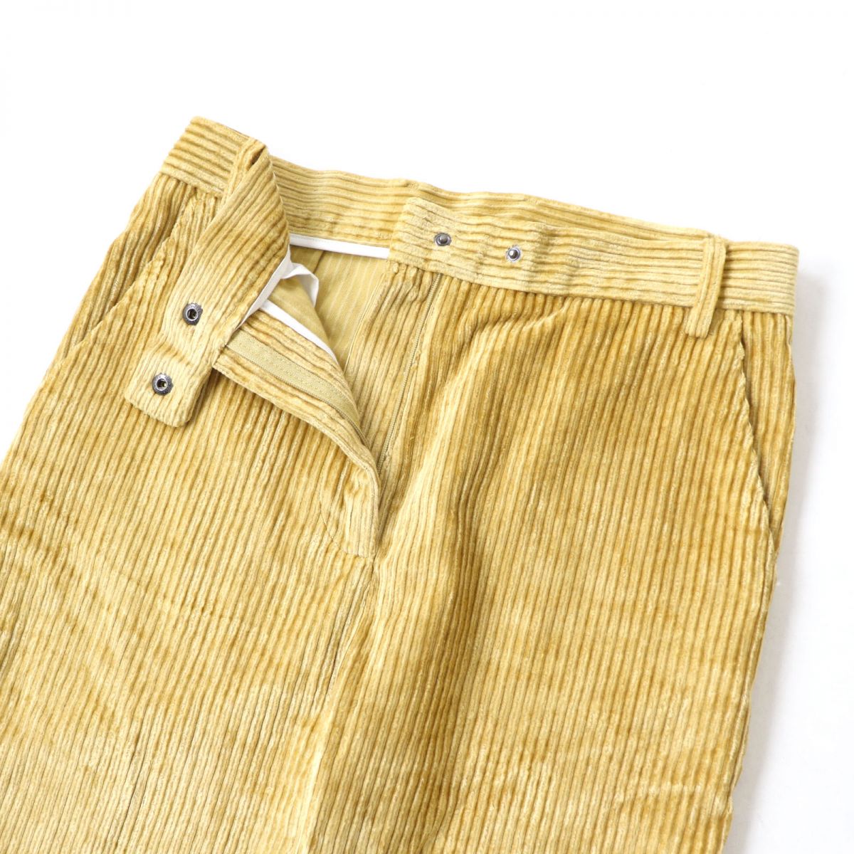 Moncler Corduroy Pants Yellow Bordeaux 42