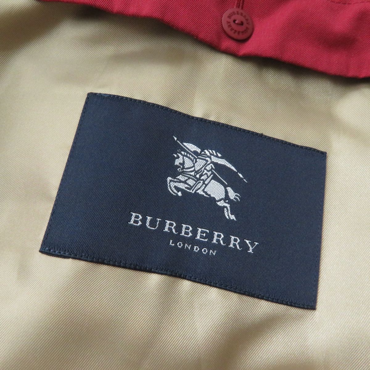 Burberry Trench Coat Wool Liner Red