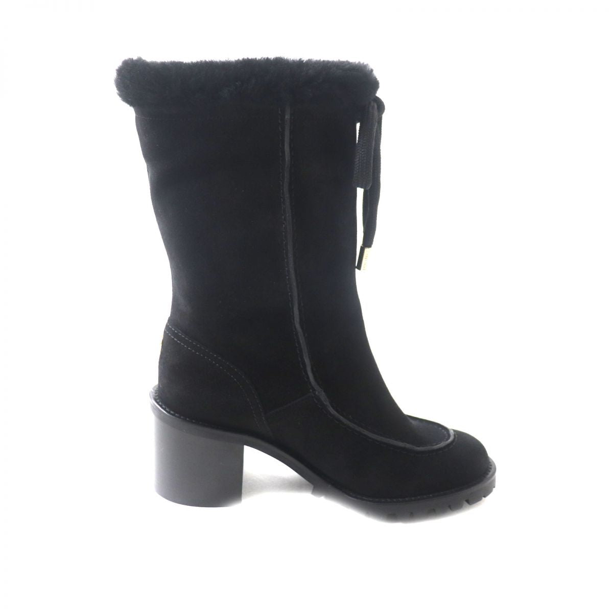 Jimmy Choo Buffy 65 Suede Leather Boots Black