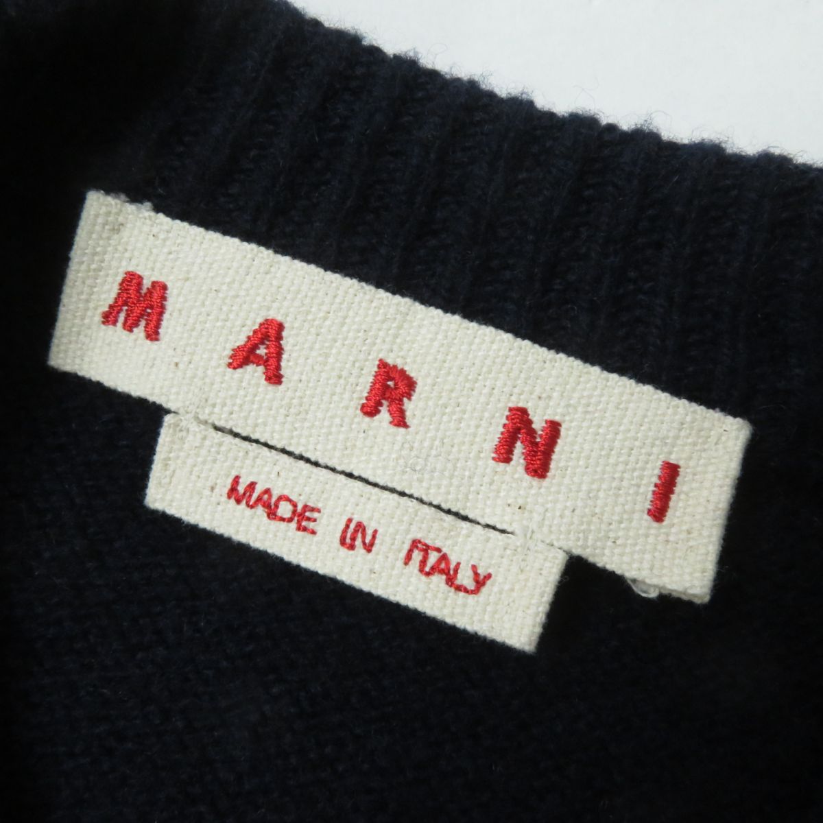 MARNI Cashmere Wool Crew Neck Knit Sweater, Multicolor