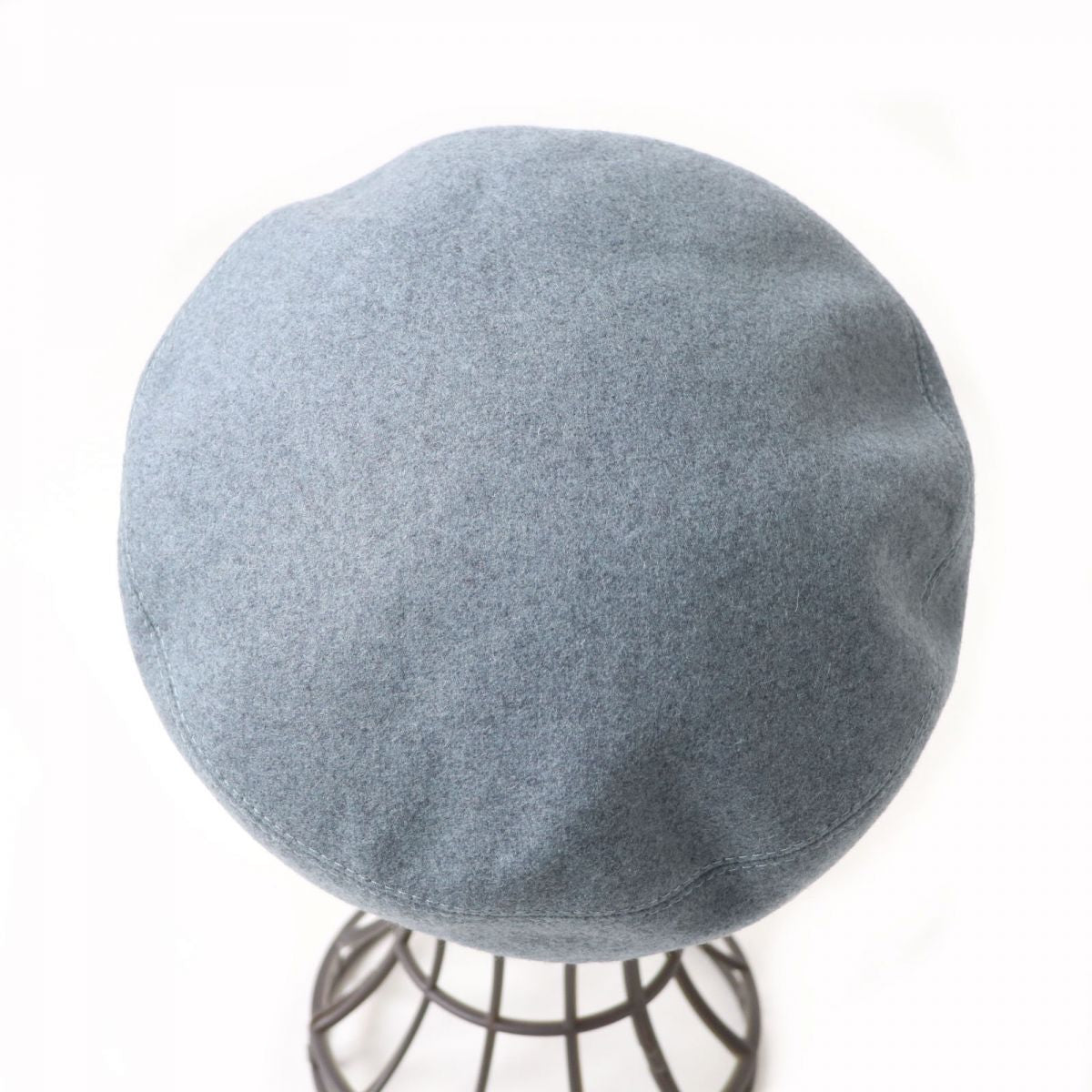 Hermes Cashmere Beret Hat Gray 58