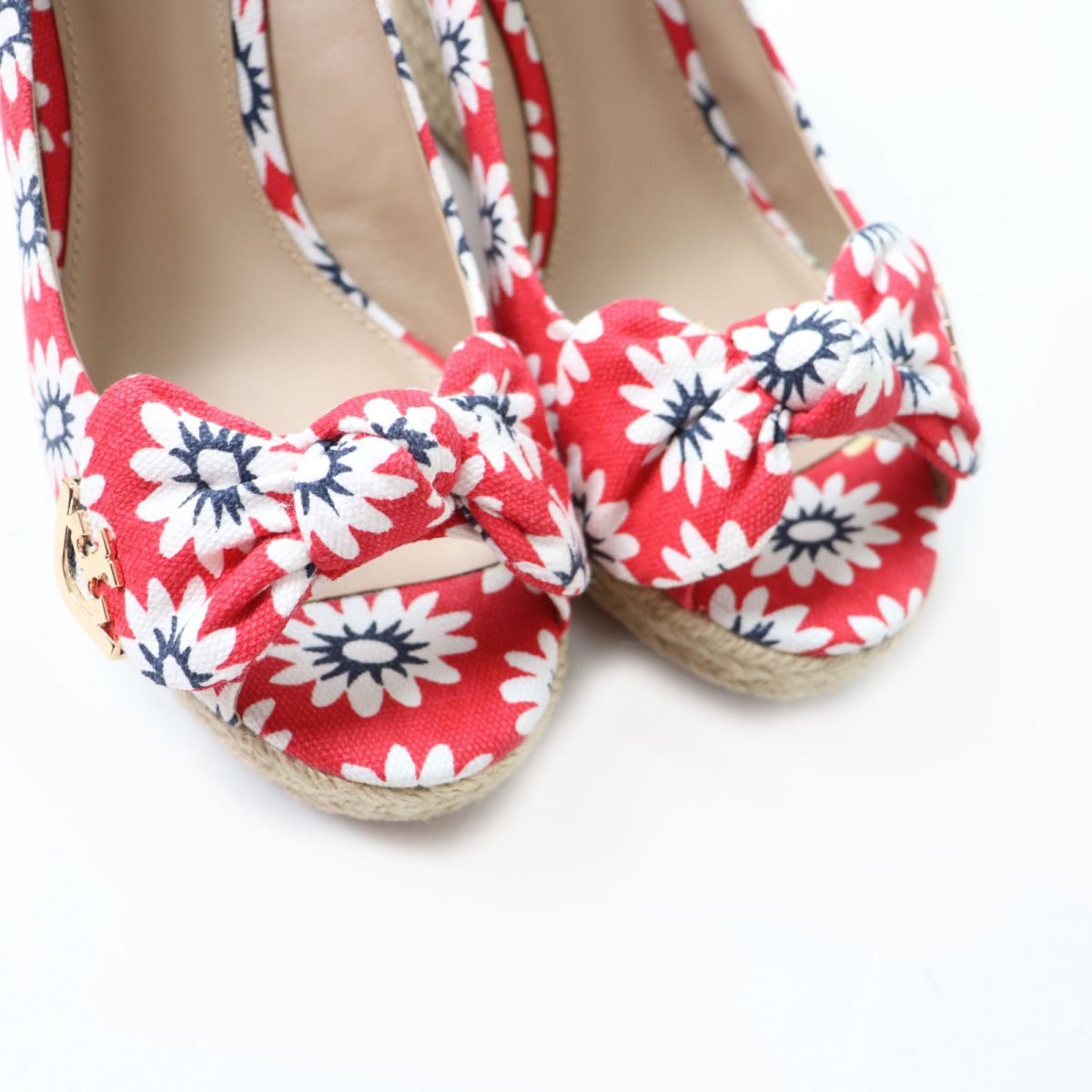 Tory Burch DORY Floral Ribbon Espadrilles Sandals