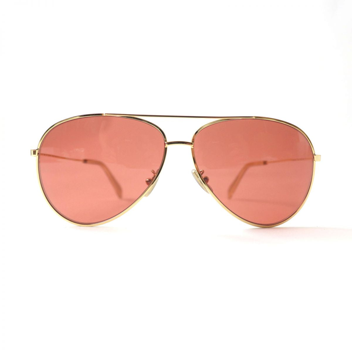 Celine CL40062U Aviator Sunglasses Brown Gold