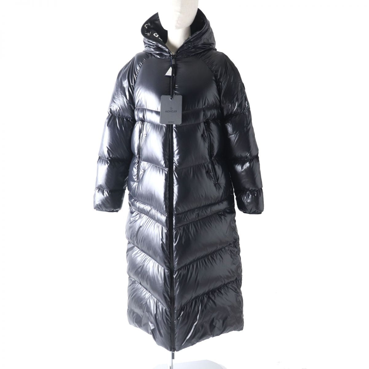 Moncler CHANON Hooded Down Coat Black