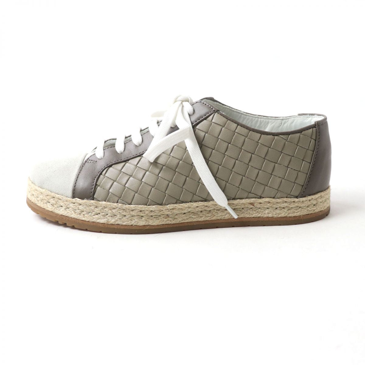 Bottega Veneta Intrecciato Espadrilles Leather Sneakers