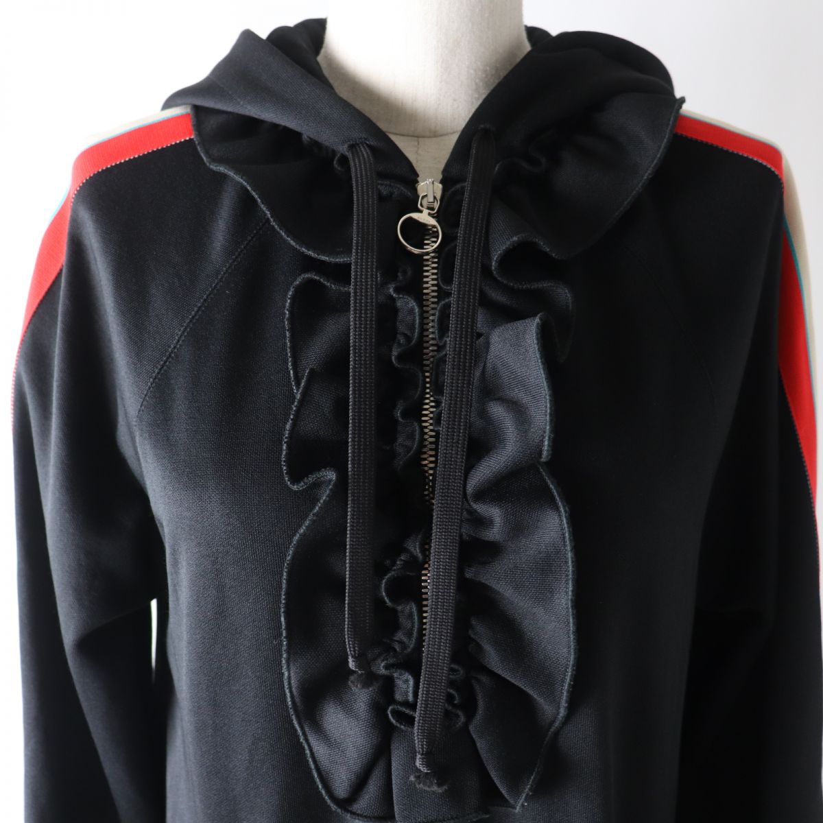 Gucci Stainless Steel Hooded Jersey Dress XS