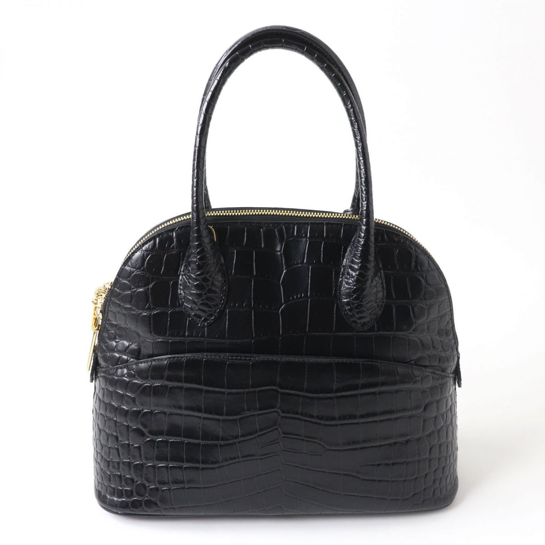 Cococe Crocodile Embossed Leather Backpack