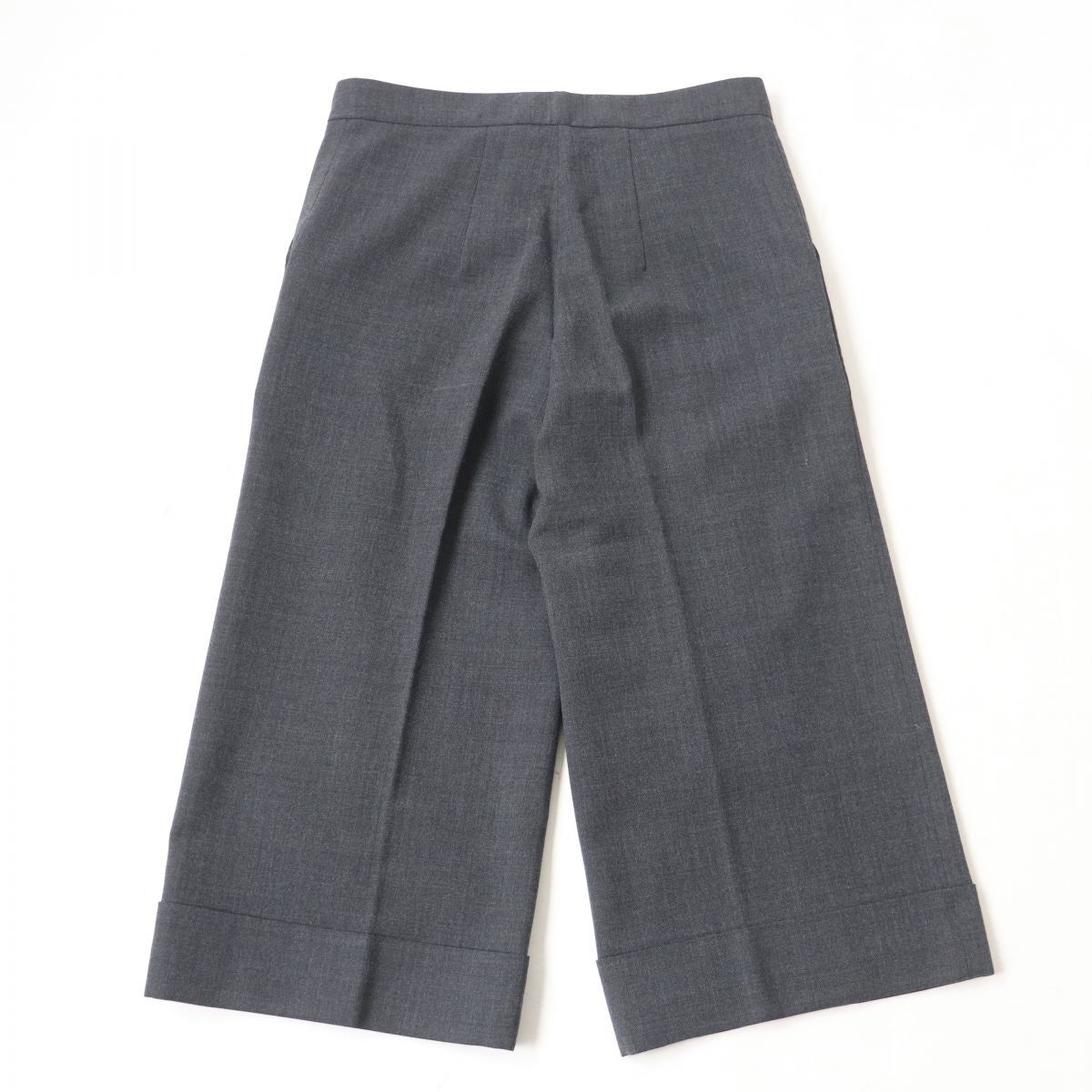 MARNI Women's Wool Blend Wide Pants Gray Size 38