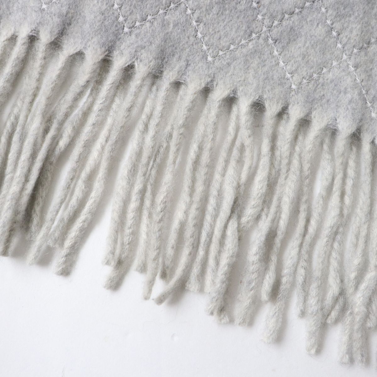 Chanel Cashmere COCO Mark Fringe Scarf/Shawl