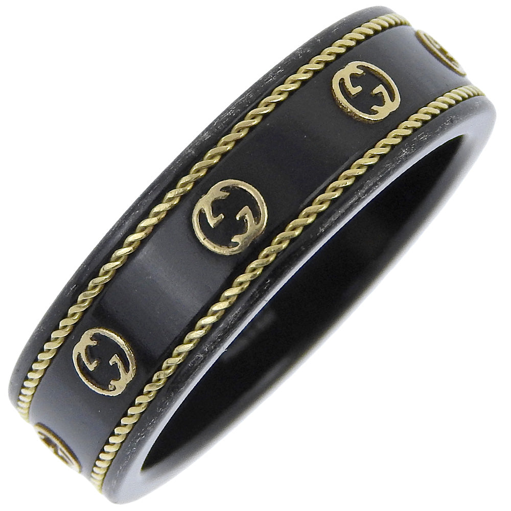 Gucci Interlocking G Ring Ceramic K18 Gold