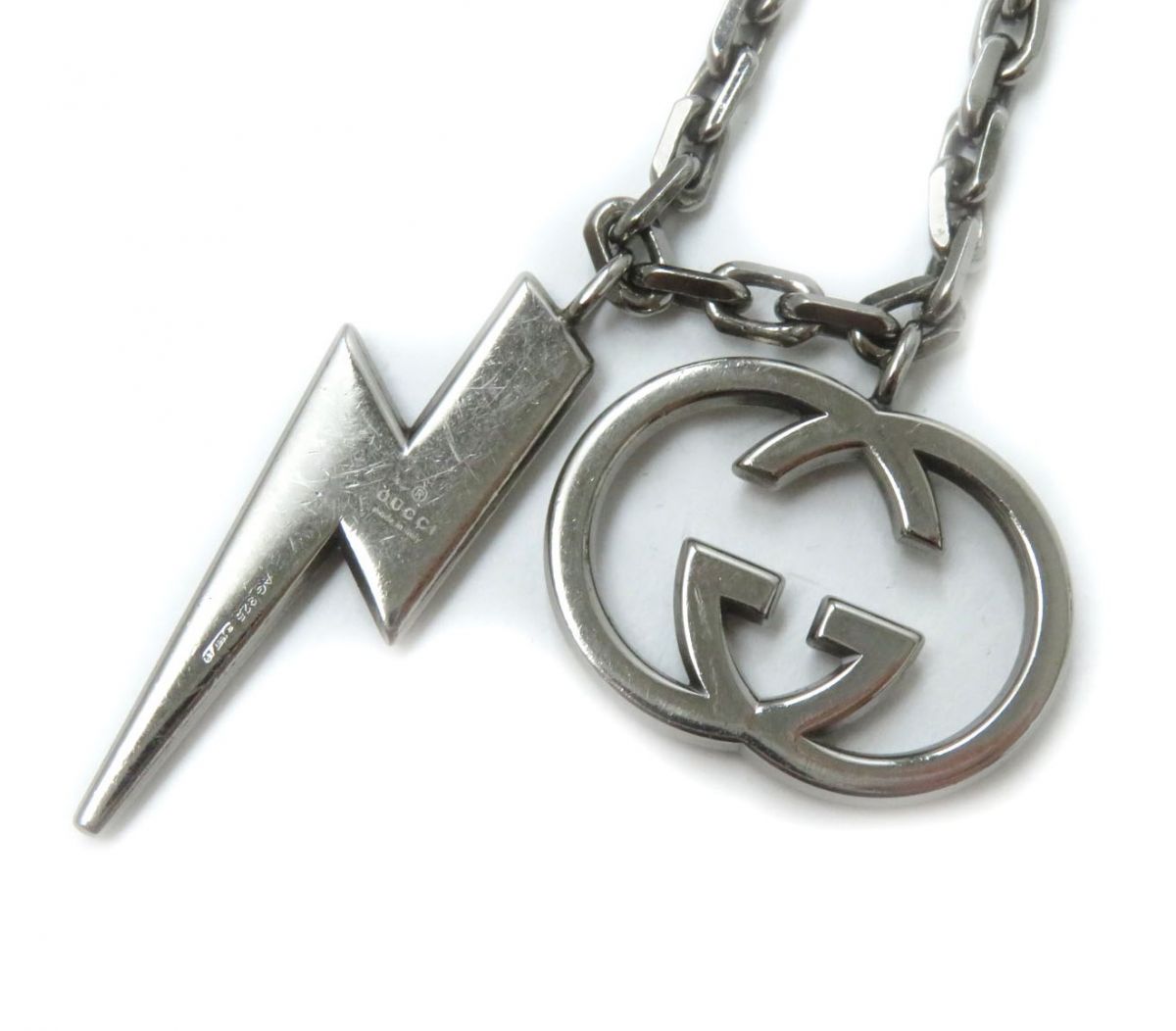 Gucci Interlocking Gx Thunder Necklace AG925