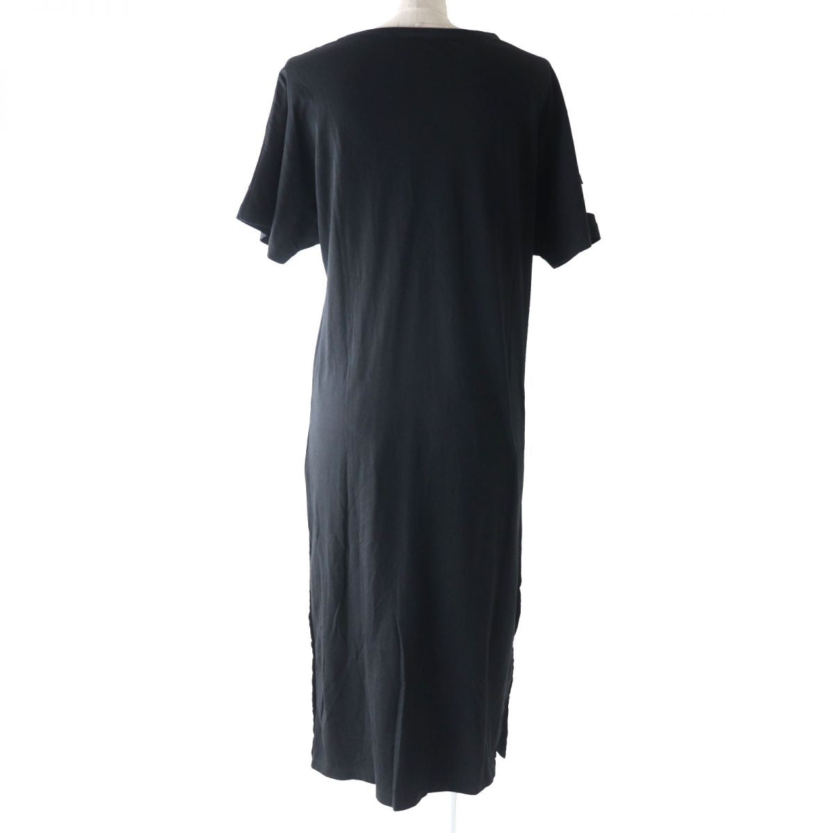 Moncler Cotton XS Logo Print Long Dress