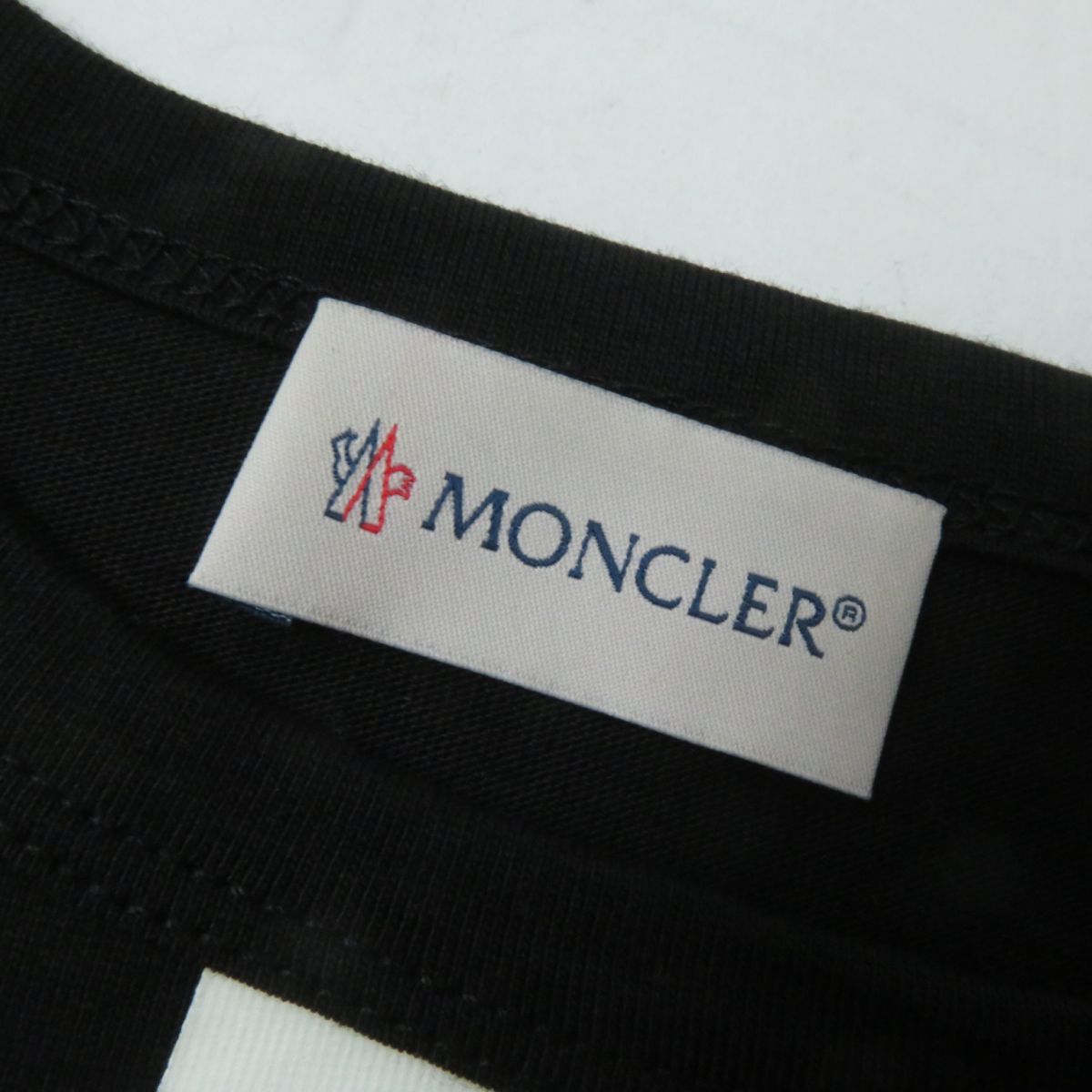 Moncler Cotton XS Logo Print Long Dress