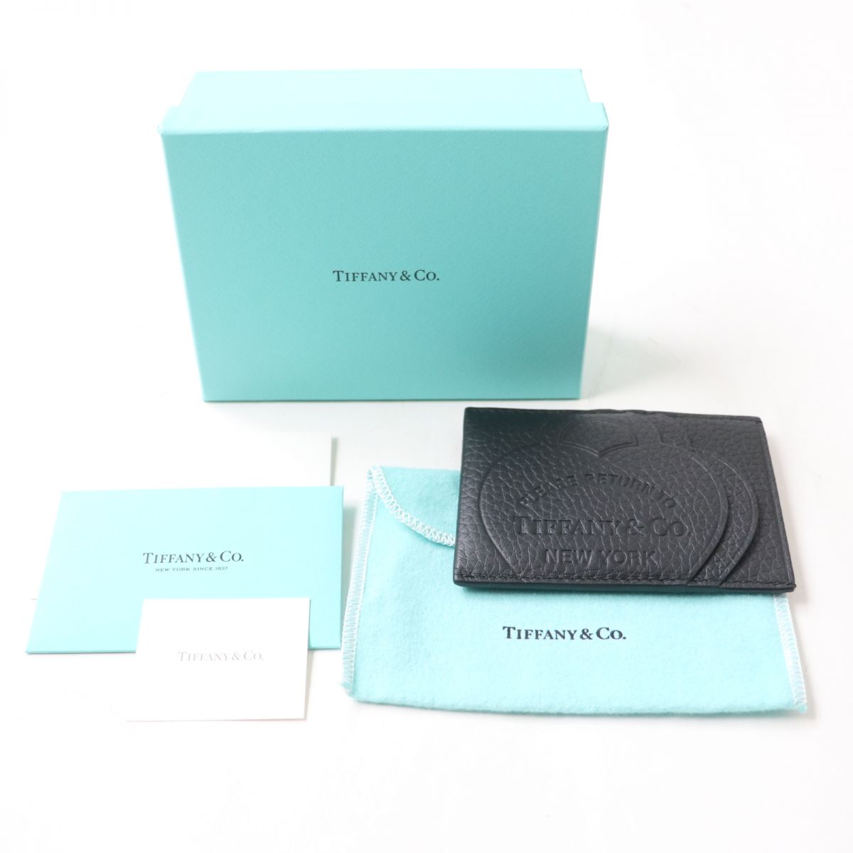 Tiffany & Co. Heart Logo Leather Card Case