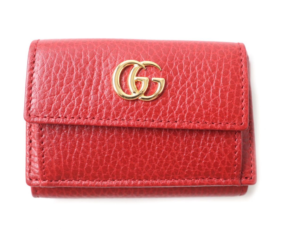 Gucci GG Marmont Leather Compact Wallet