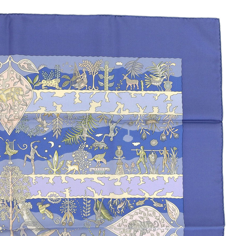 Hermes Silk Scarf Carré 90 Blue