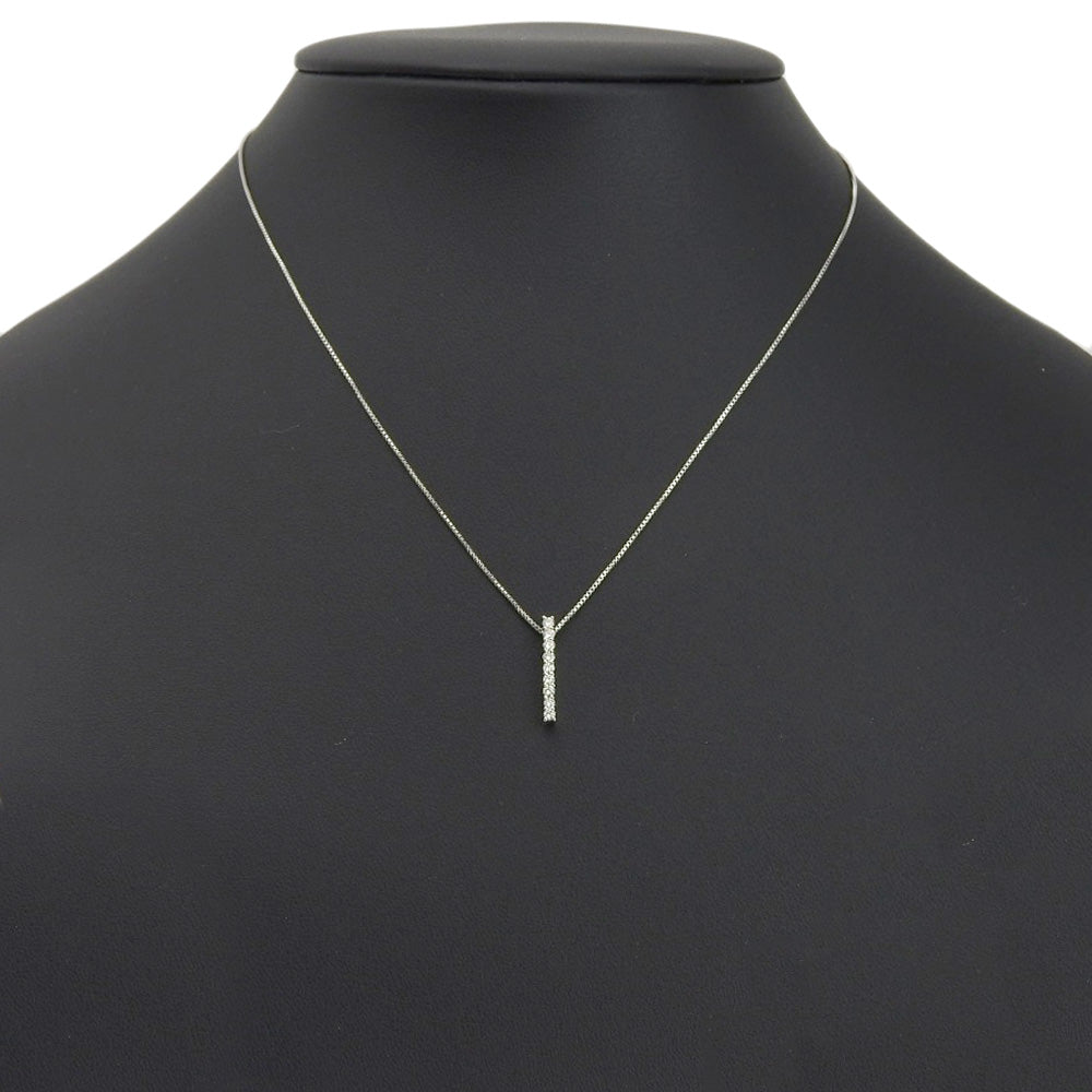 K18 White Gold Diamond Necklace