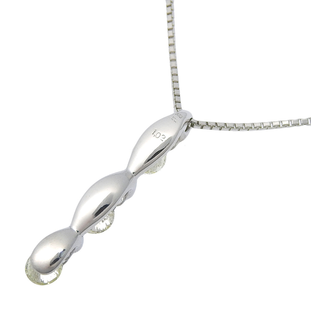 K18 White Gold Diamond Necklace