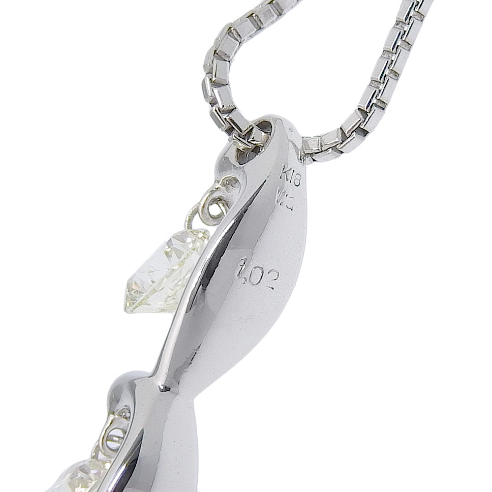 K18 White Gold Diamond Necklace