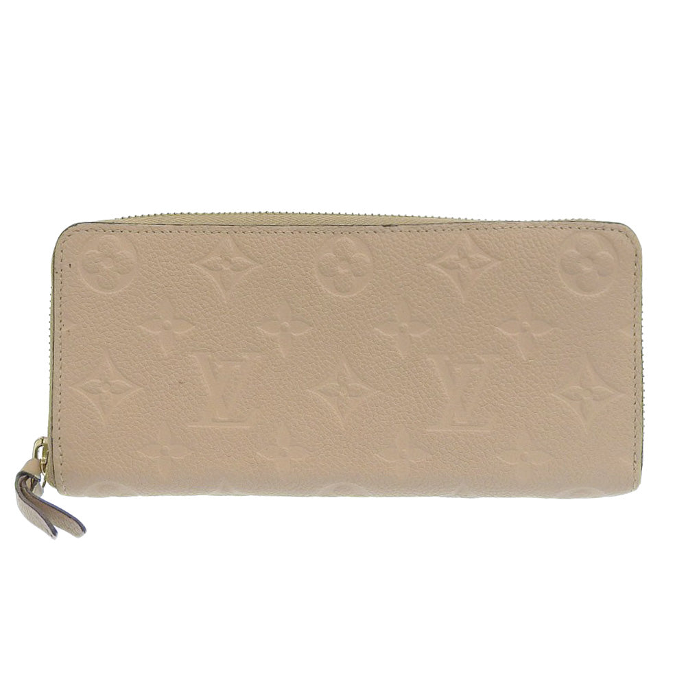 Louis Vuitton Portefeuille Clemence Leather Long Wallet M60173 in Very Good Condition