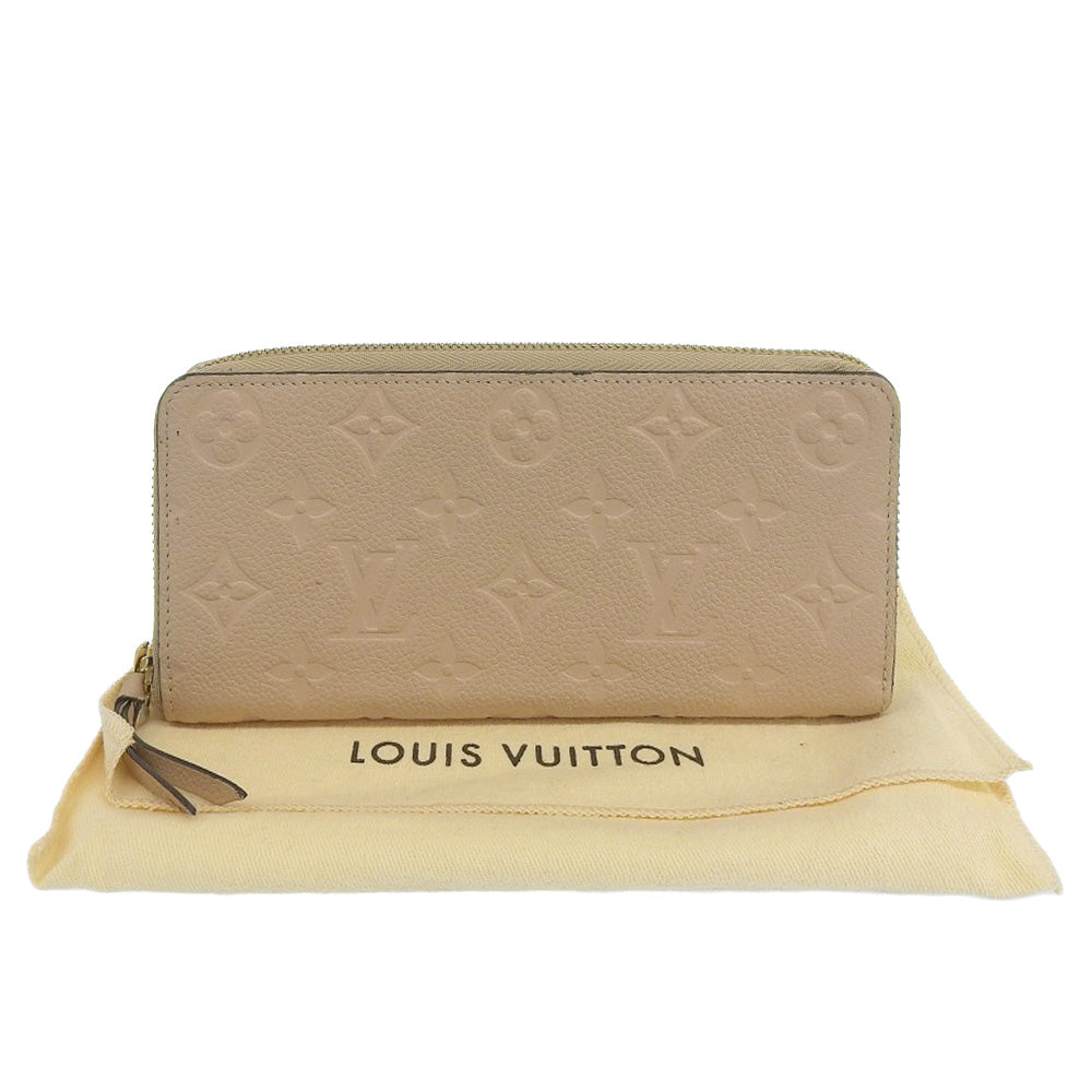 Louis Vuitton Portefeuille Clemence Leather Long Wallet M60173 in Very Good Condition