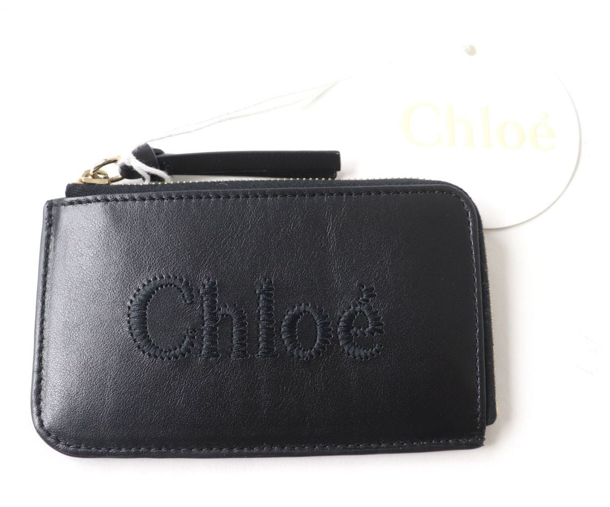 Chloe SENSE Leather Coin Purse Card Holder