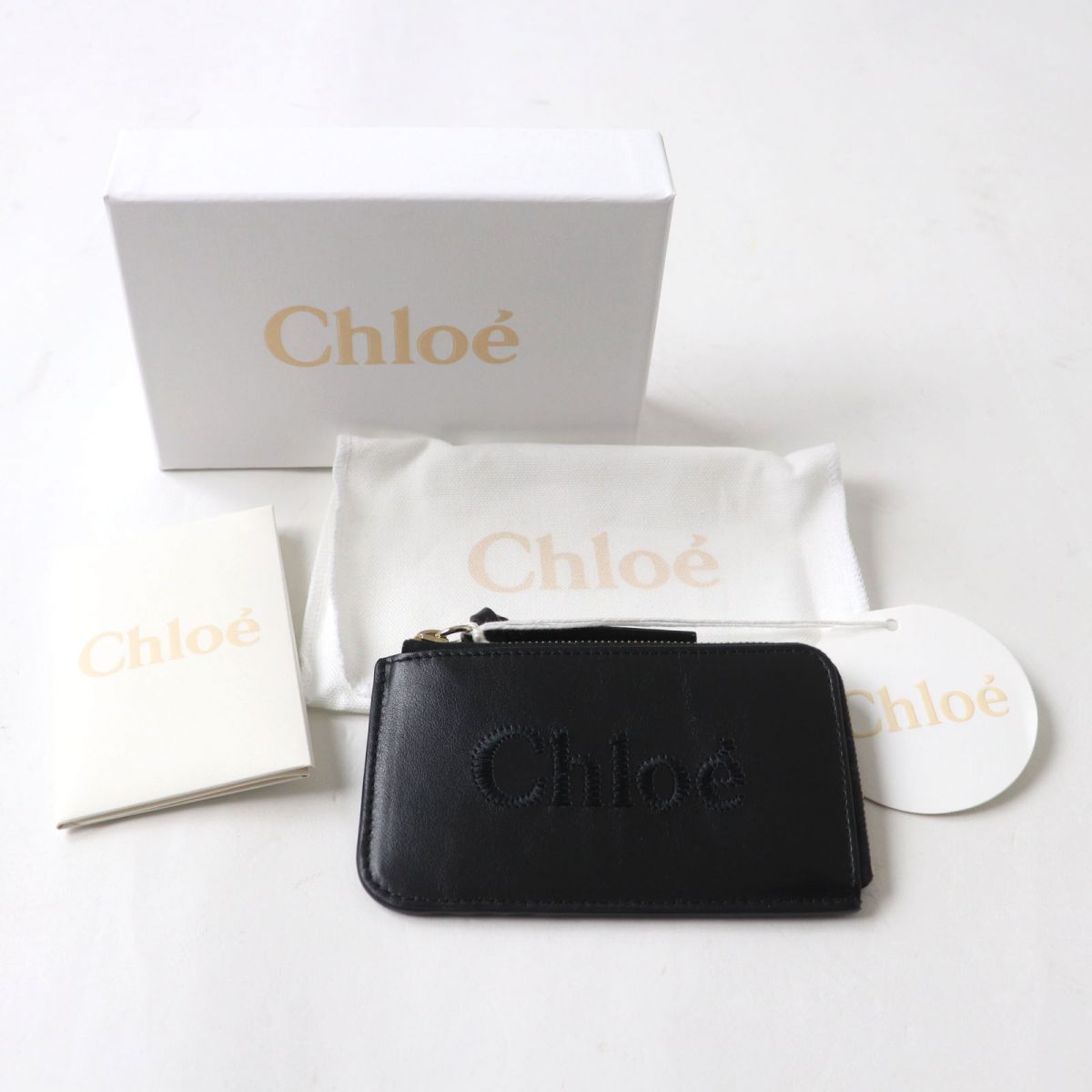 Chloe SENSE Leather Coin Purse Card Holder