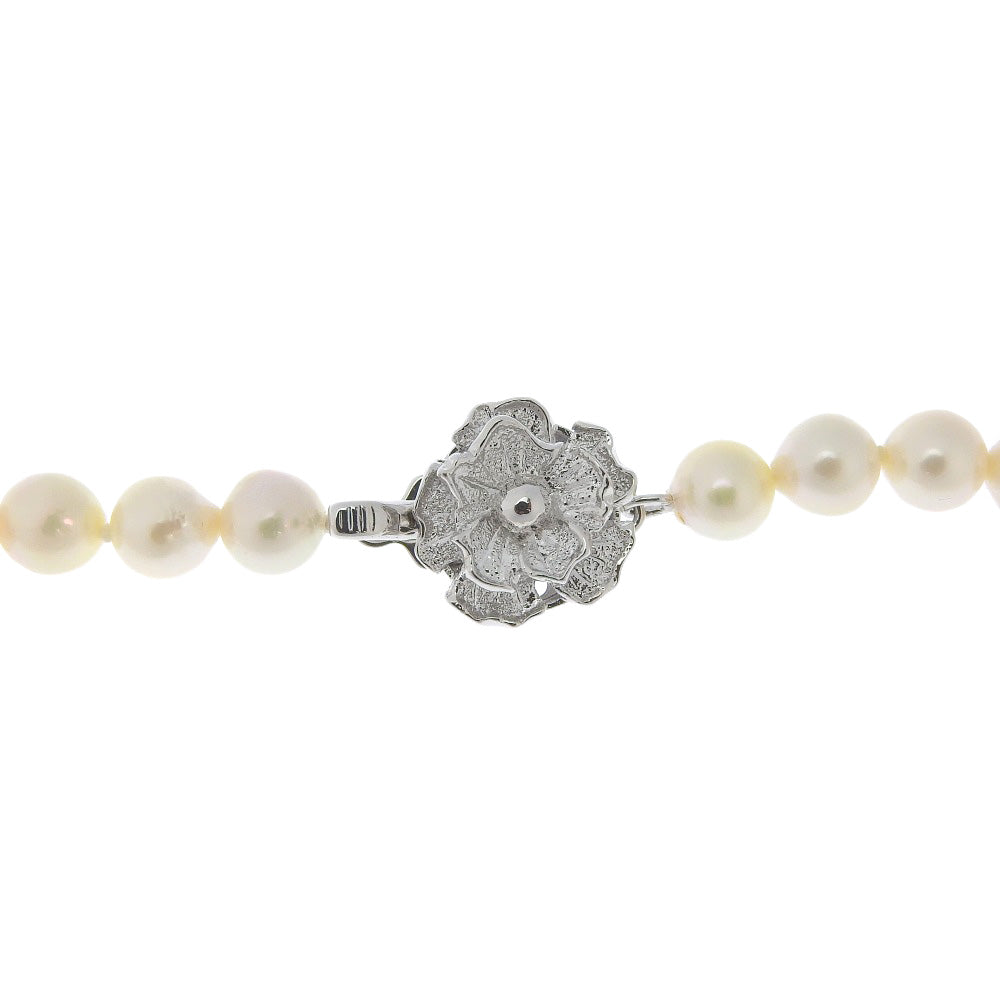 Silver Pearl Necklace 6.5-6.9mm