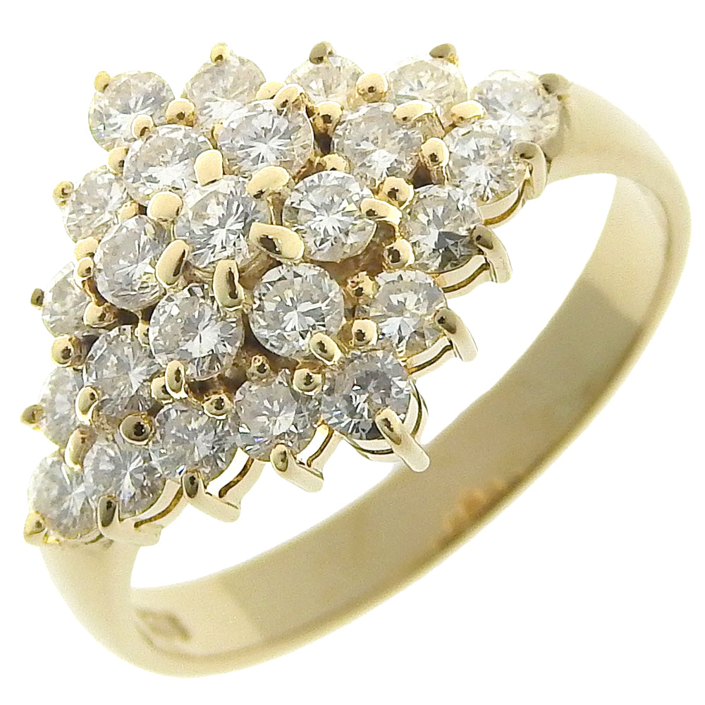 K18 Yellow Gold Diamond Ring Size 11