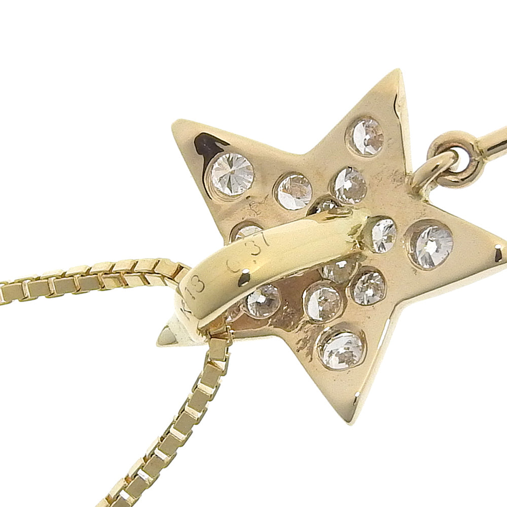 K18 Gold Diamond Star Necklace