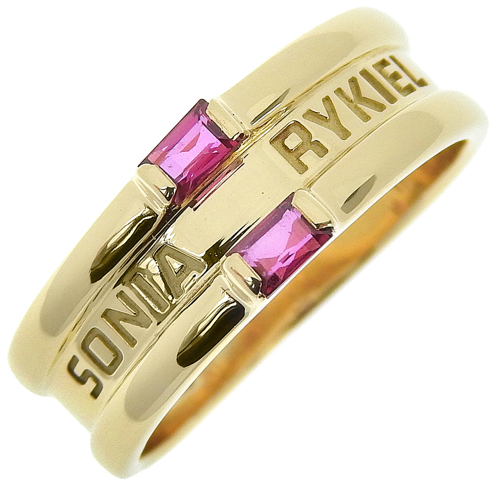 Sonia Rykiel K18 Gold Ruby Ring Size 11