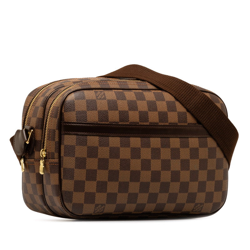 Louis Vuitton Damier Reporter PM Shoulder Bag N45253 Brown PVC Leather in Very Good Condition