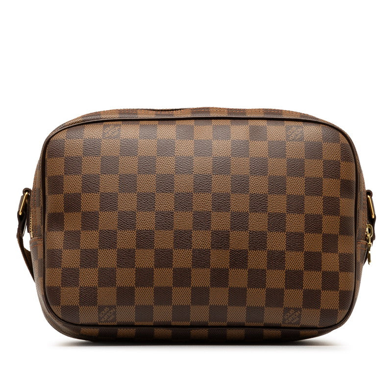 Louis Vuitton Damier Reporter PM Shoulder Bag N45253 Brown PVC Leather in Very Good Condition