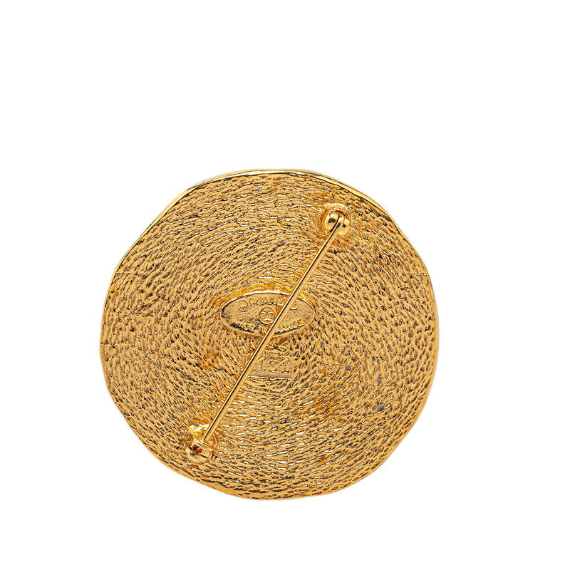 Chanel Cambon Gold Plated Brooch