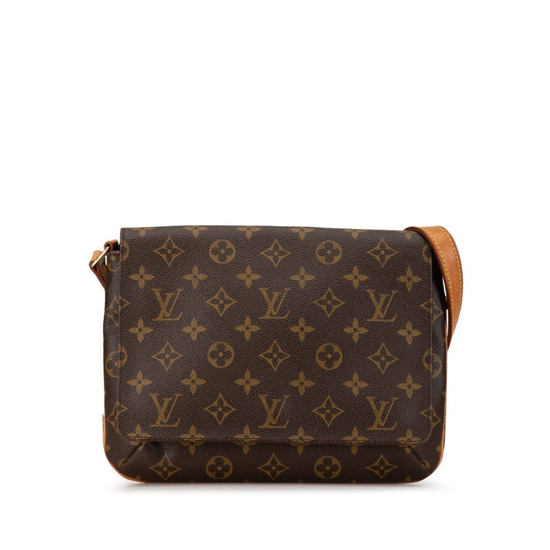 Louis Vuitton Monogram Musette Tango Short Shoulder Bag M51257 Brown PVC Leather in Very Good Condition