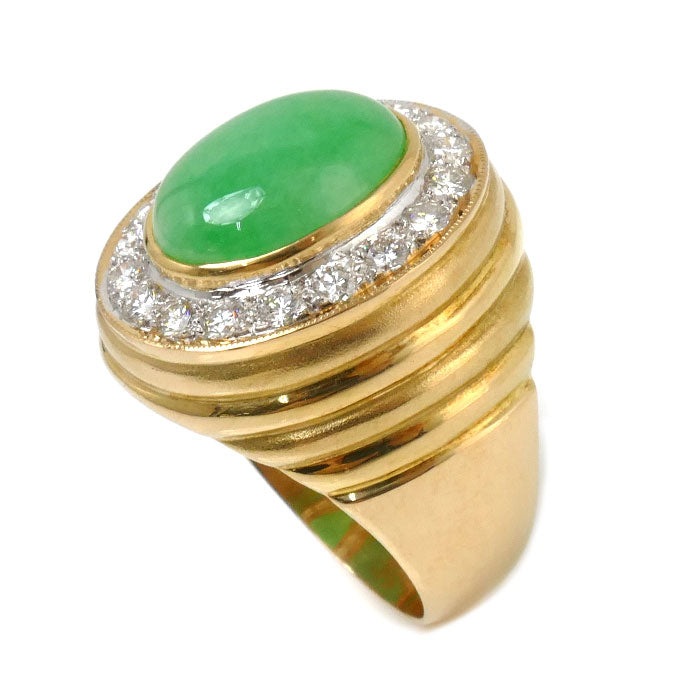 K18YG Yellow Gold Ring Quartz