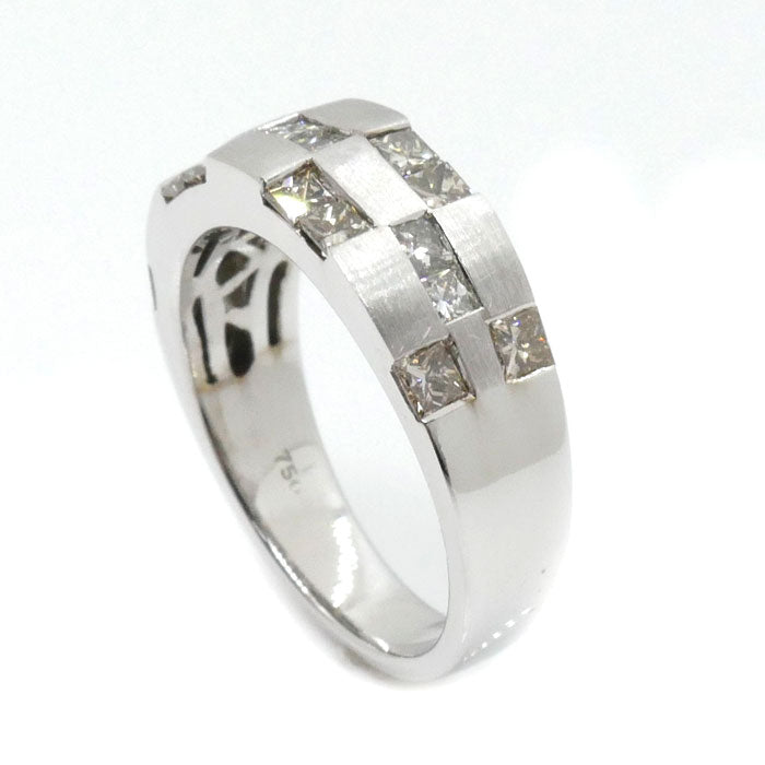 K18WG Diamond Ring 0.35ct/0.70ct