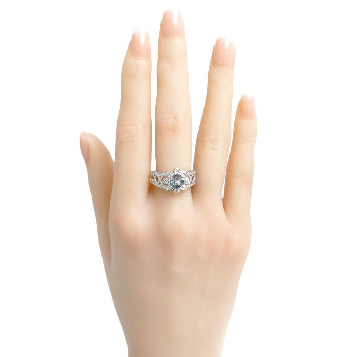 K18WG Diamond Ring 0.31ct 0.40ct