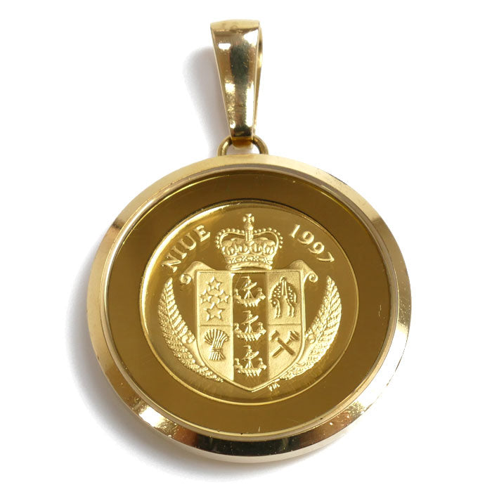 K24YG/K18YG Diana $50 Coin Pendant